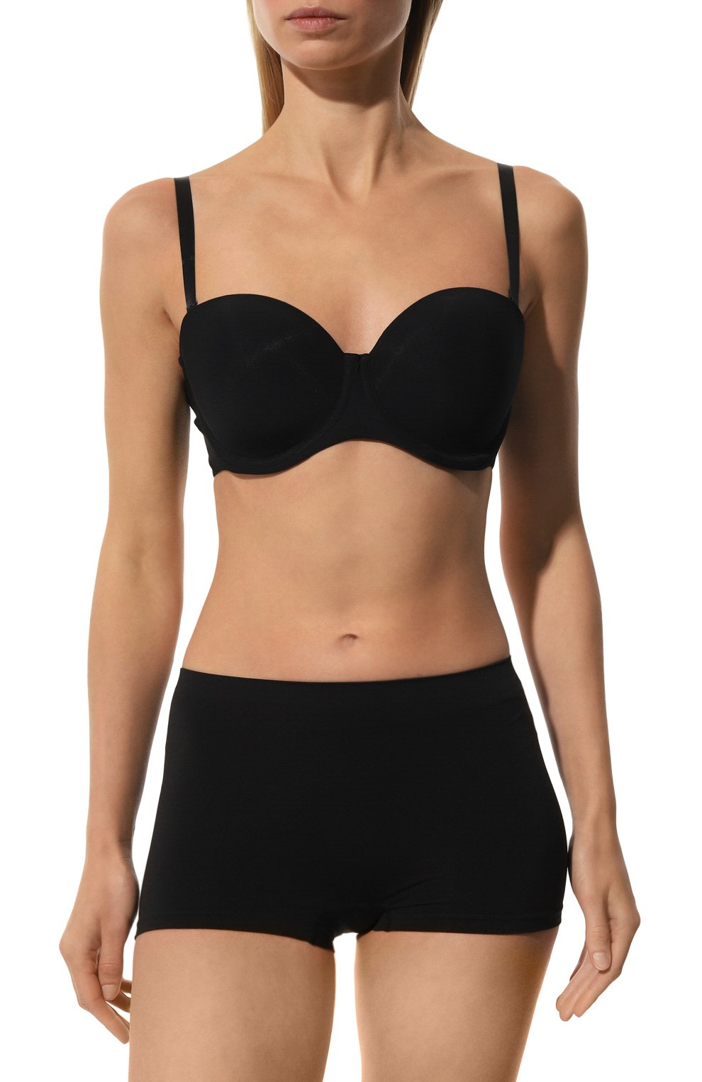 Трусы-шорты HANRO черного цвета по цене 8790 руб., арт. 071822, фото 2 Трусы-шорты HANRO, арт. 071822, фото 2