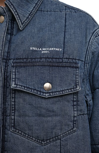 Хлопковая куртка STELLA MCCARTNEY синего цвета по цене 119500 руб., арт. 603988/S0H54, фото 5 Хлопковая куртка STELLA MCCARTNEY, арт. 603988/S0H54, фото 5