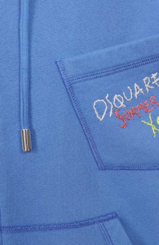 Хлопковая толстовка Dsquared2 S78HG0028/S25140 Синий  S78HG0028/S25140 Фото 6