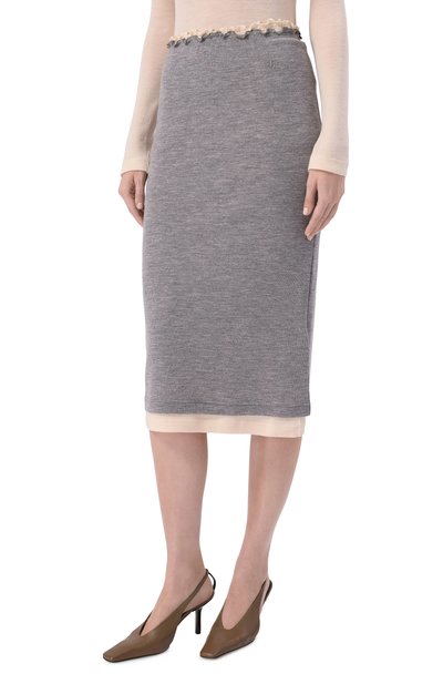 Шерстяная юбка JIL SANDER, арт. J40FV0116/J20226, фото 3