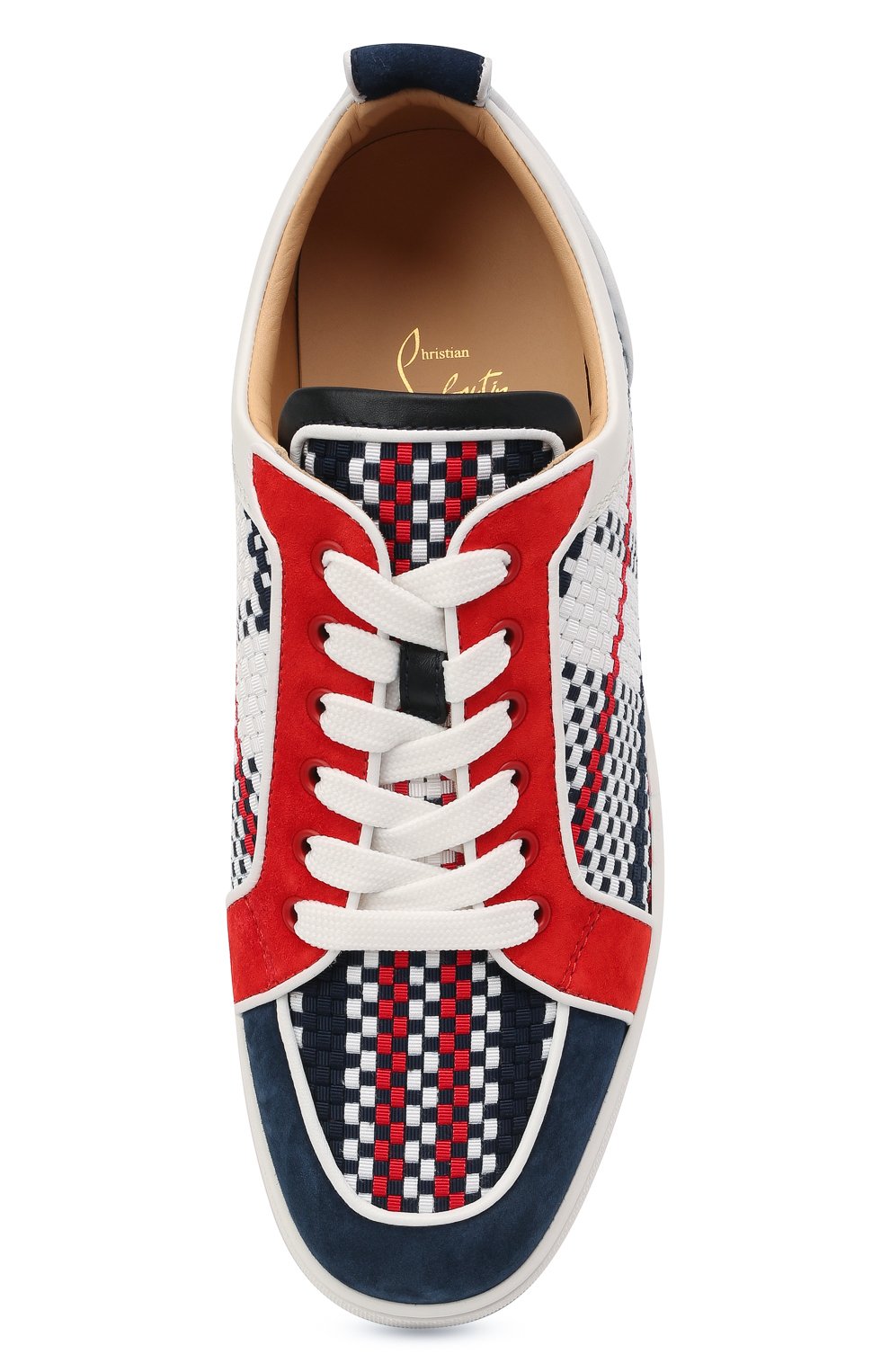 Комбинированные кеды rantulow CHRISTIAN LOUBOUTIN, арт. 3210247/RANTUL0W 0RLAT0 FLAT, фото 5