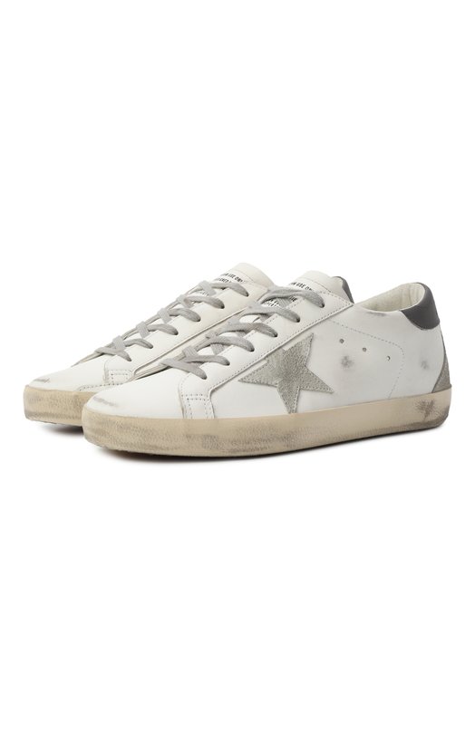 Кожаные кеды Super Star Golden Goose Deluxe Brand GWF00102.F006113 Белый GWF00102.F006113
