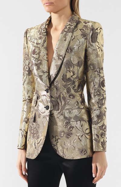 Жаккардовый жакет DOLCE & GABBANA, арт. F295TT/FJM2R, фото 3
