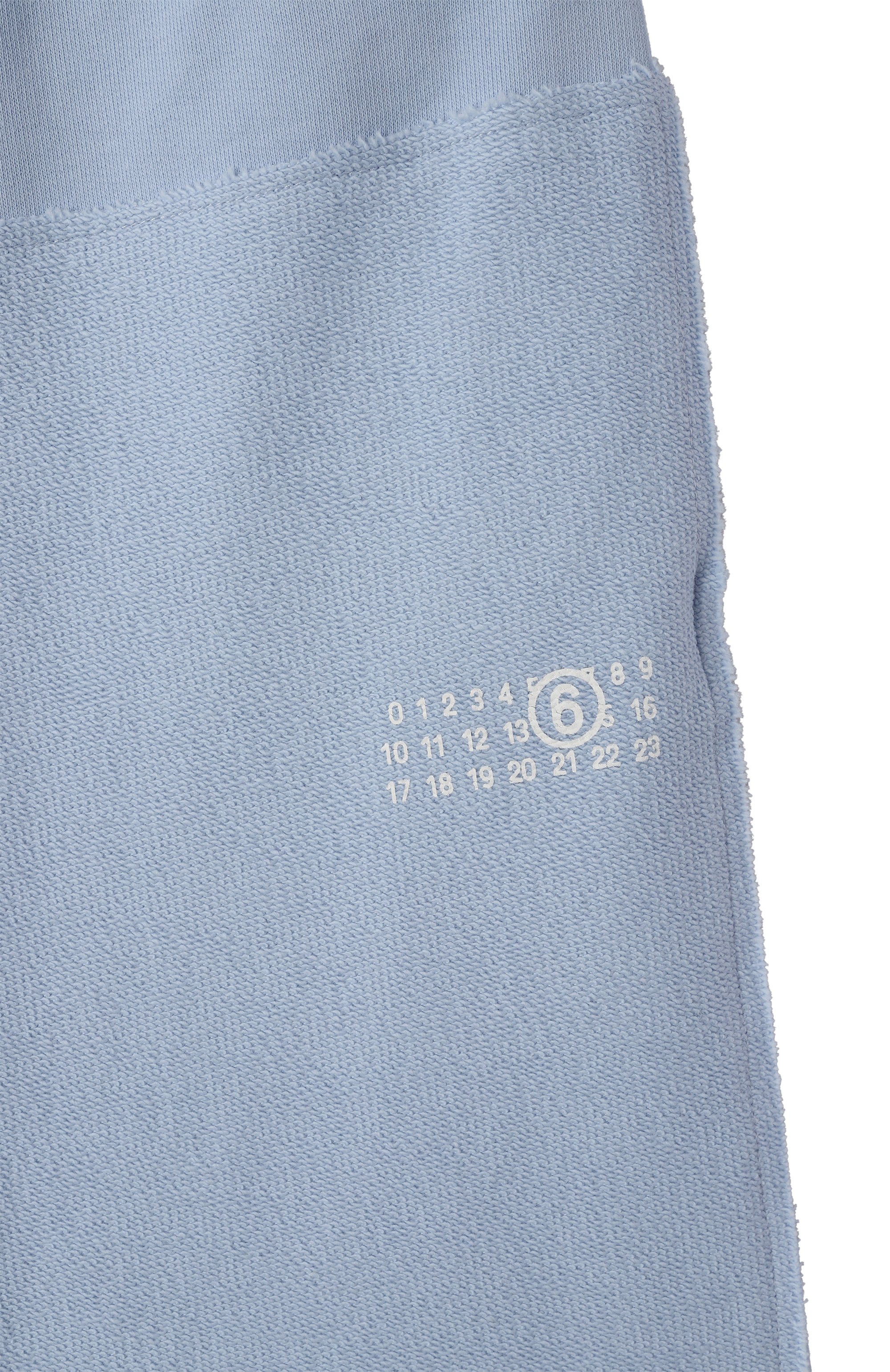 Хлопковые шорты MM6 голубого цвета по цене 19950 руб., арт. M60743/MM04H, фото 3 Хлопковые шорты MM6, арт. M60743/MM04H, фото 3