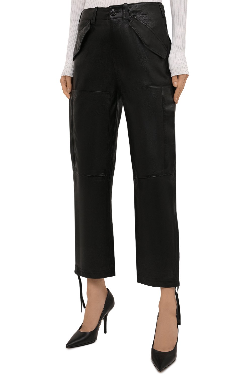 Кожаные брюки POLO RALPH LAUREN, арт. 211814942, фото 3