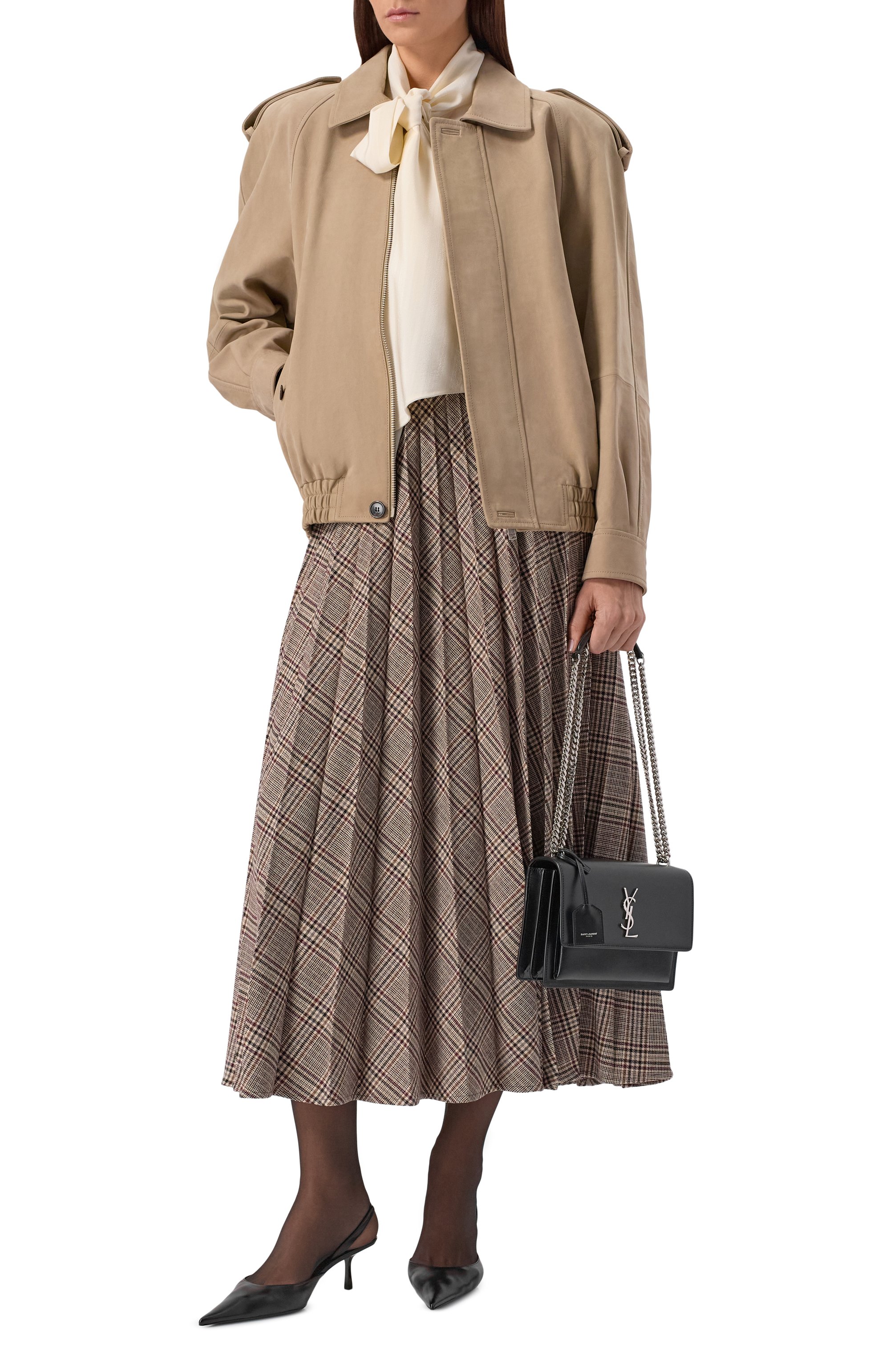 Сумка sunset monogram medium SAINT LAURENT, арт. 442906/D420N, фото 7