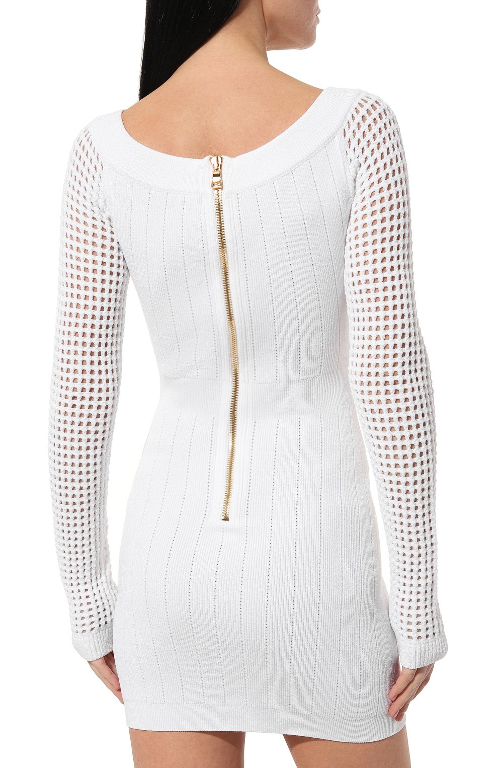 Платье из вискозы BALMAIN, арт. AF0R8398KE17, фото 4