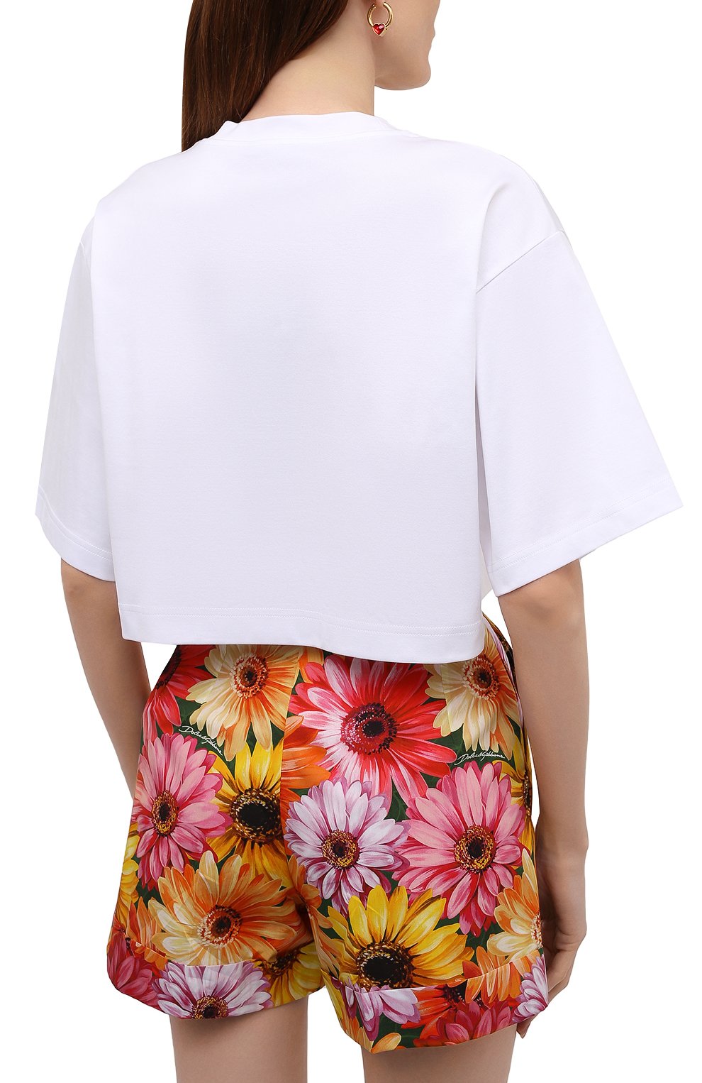 Хлопковая футболка DOLCE & GABBANA, арт. F8058Z/HU7H8, фото 4