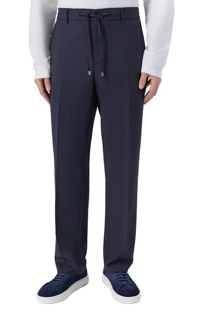 Брюки BERWICH темно-синего цвета по цене 31250 руб., арт. SPIAGGIA 20/P01383X, фото 3 Брюки BERWICH, арт. SPIAGGIA 20/P01383X, фото 3