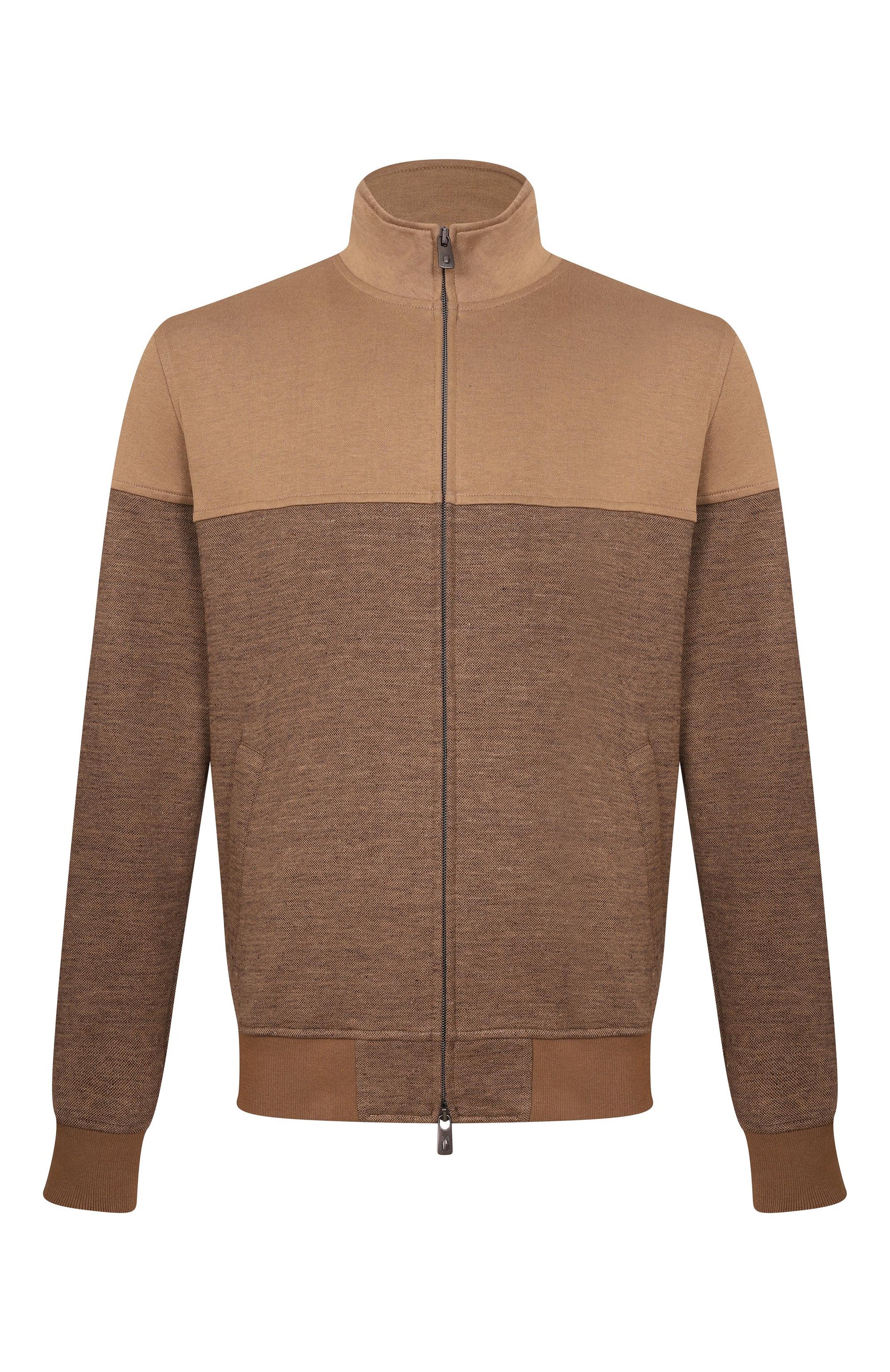 Толстовка из хлопка и льна CAPOBIANCO, арт. 20M453.DH00._001, фото 1