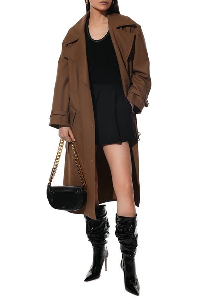 Кожаные сапоги jahleel AMINA MUADDI, арт. JAHLEEL B00TIE/PATENT/BLACK, фото 2