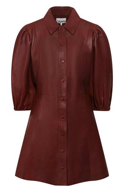 Женское кожаное платье GANNI, арт. F4647