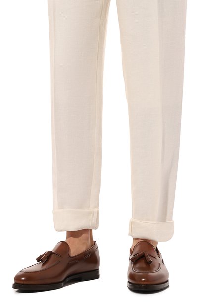 Кожаные лоферы W.GIBBS, арт. 0354001/LUX ANIL, фото 3