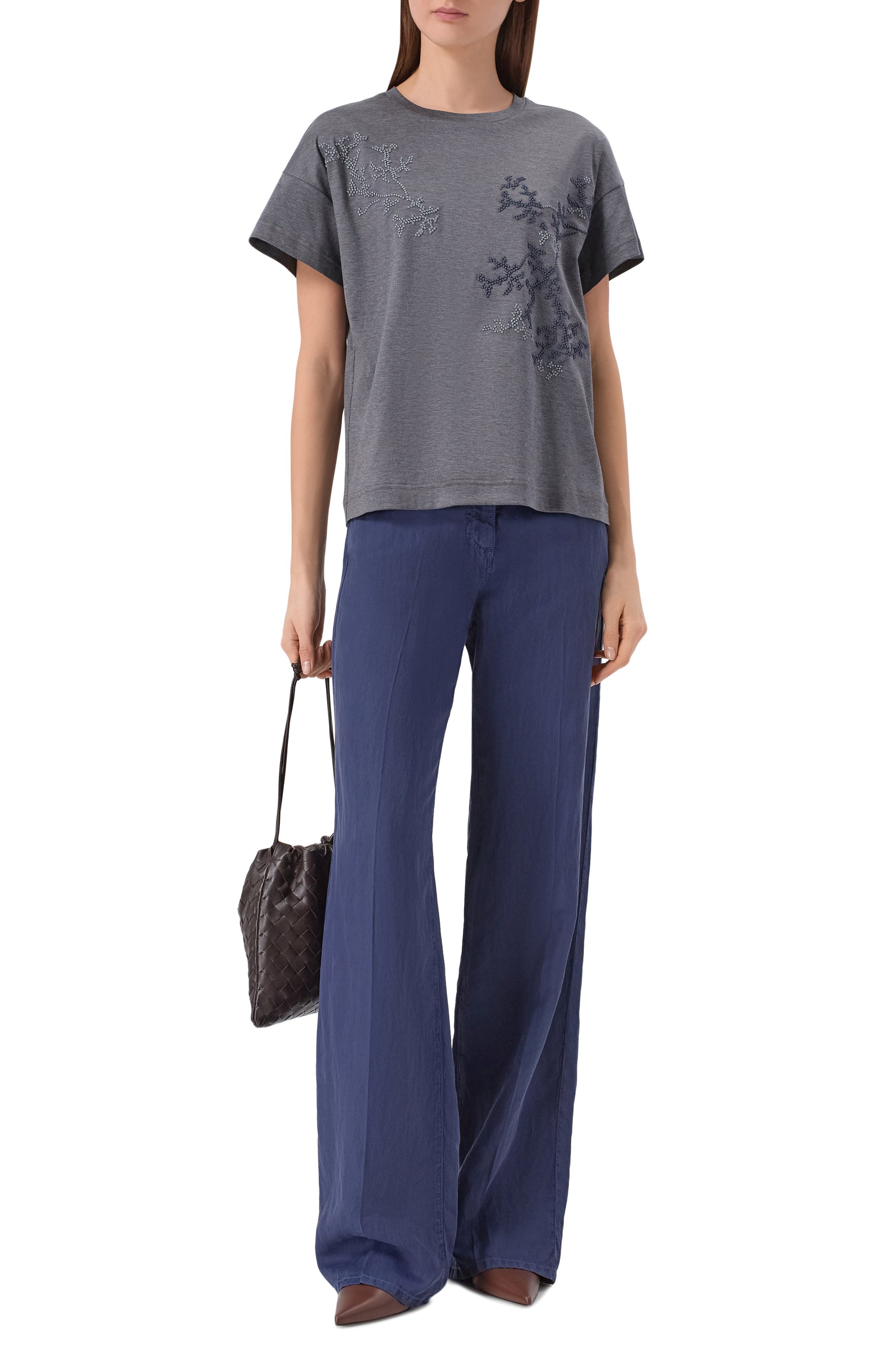 Футболка из шелка и хлопка GIORGIO ARMANI, арт. GW003315/AF25467, фото 2