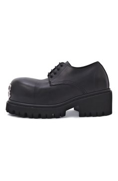 Мужские кожаные дерби stomper BALENCIAGA черного цвета, арт. 807326/WCDA0 | Фото 4 (Нос: Не проставлено; Материал внутренний: Натуральная кожа; Материал сплава: Проставлено; Материал внешний: Натуральная кожа; Стили: Классический)