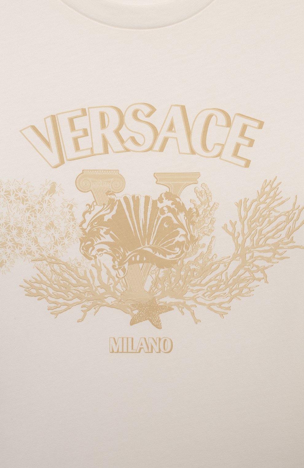 Хлопковая футболка VERSACE, арт. 1000239/1A11428/4-6, фото 3