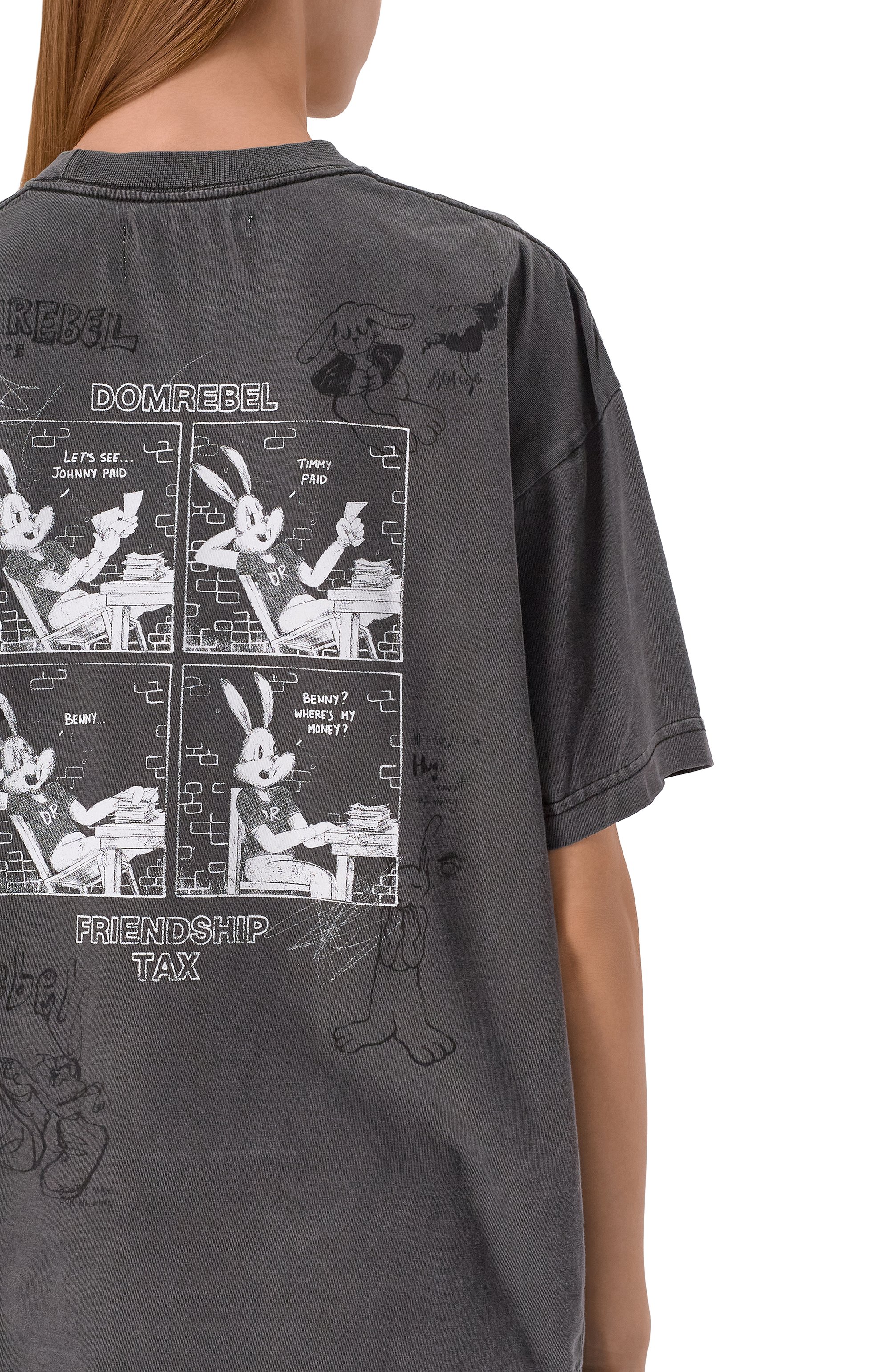 Хлопковая футболка DOMREBEL, арт. CASHBUN T-SHIRT, фото 5