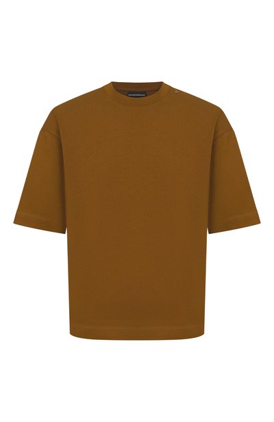 Мужская хлопковая футболка EMPORIO ARMANI, арт. EM005256/AF24740