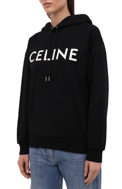 Хлопковое худи CELINE, арт. 2Y369052H, фото 3