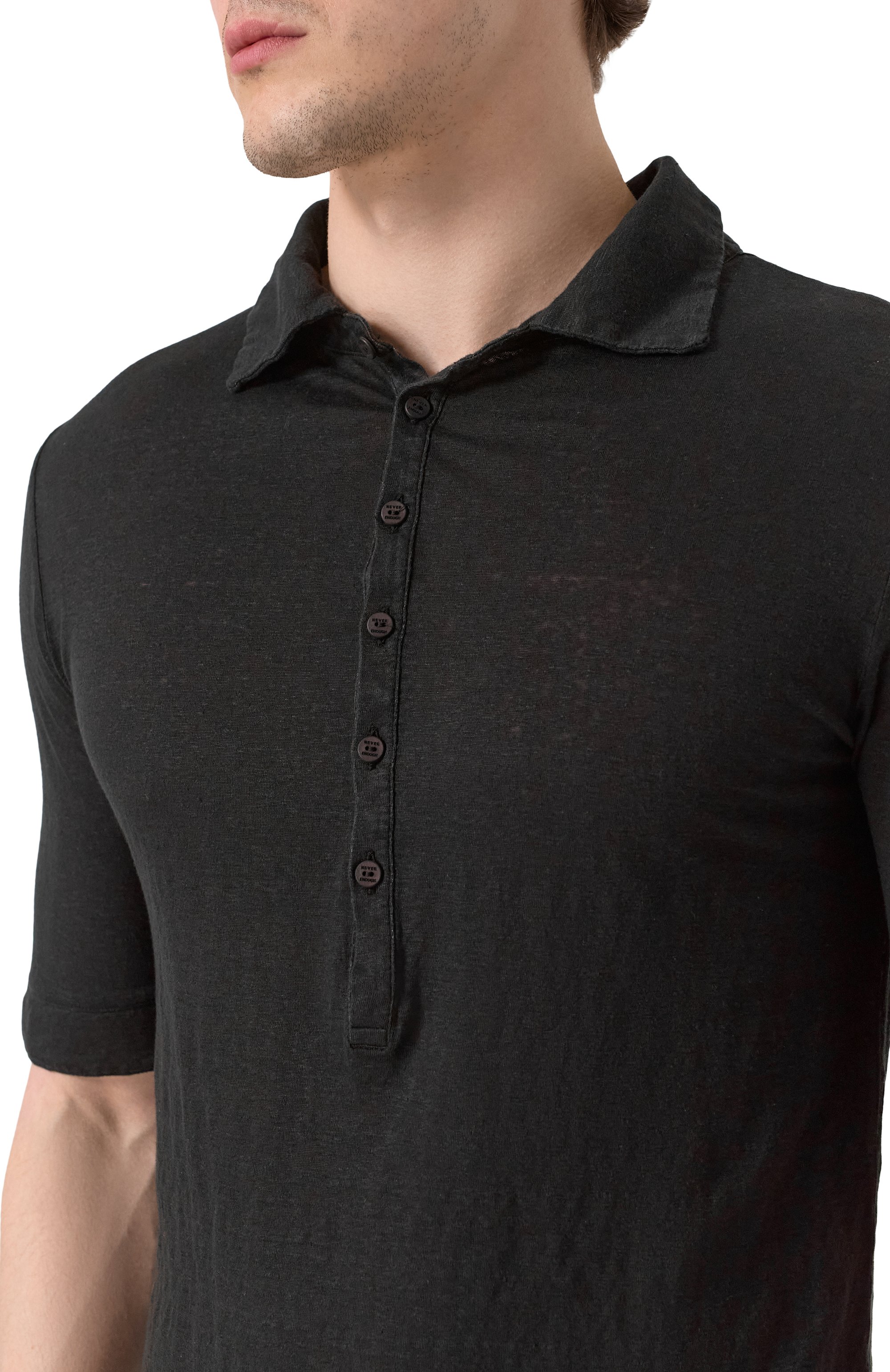 Льняное поло NEVER ENOUGH, арт. MP0007, фото 5