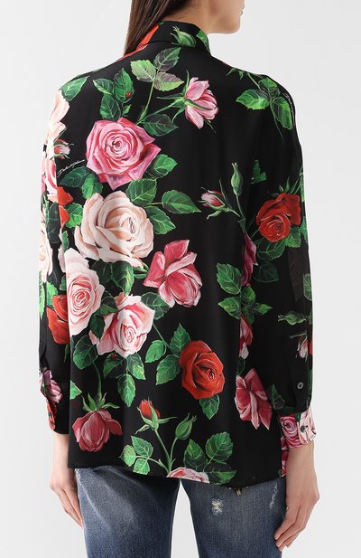 Шелковая рубашка DOLCE & GABBANA, арт. F5K06T/HS103, фото 4