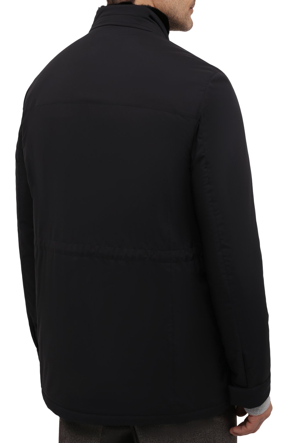 Куртка с меховой подкладкой CANALI темно-синего цвета по цене 493000 руб., арт. 020315/SX02197, фото 4 Куртка с меховой подкладкой CANALI, арт. 020315/SX02197, фото 4