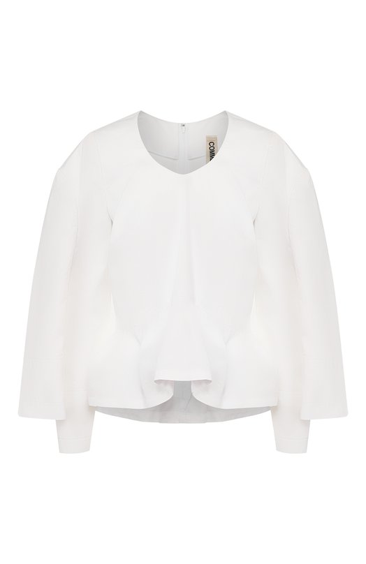 

Хлопковая блузка Comme des Garcons, Белый