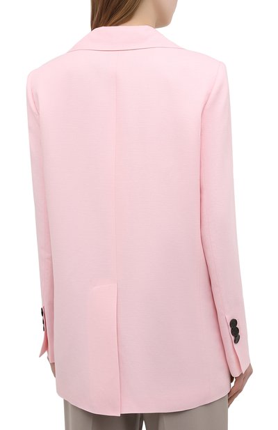 Жакет из вискозы и льна PROENZA SCHOULER розового цвета по цене 176500 руб., арт. R2122002-AY133, фото 4 Жакет из вискозы и льна PROENZA SCHOULER, арт. R2122002-AY133, фото 4