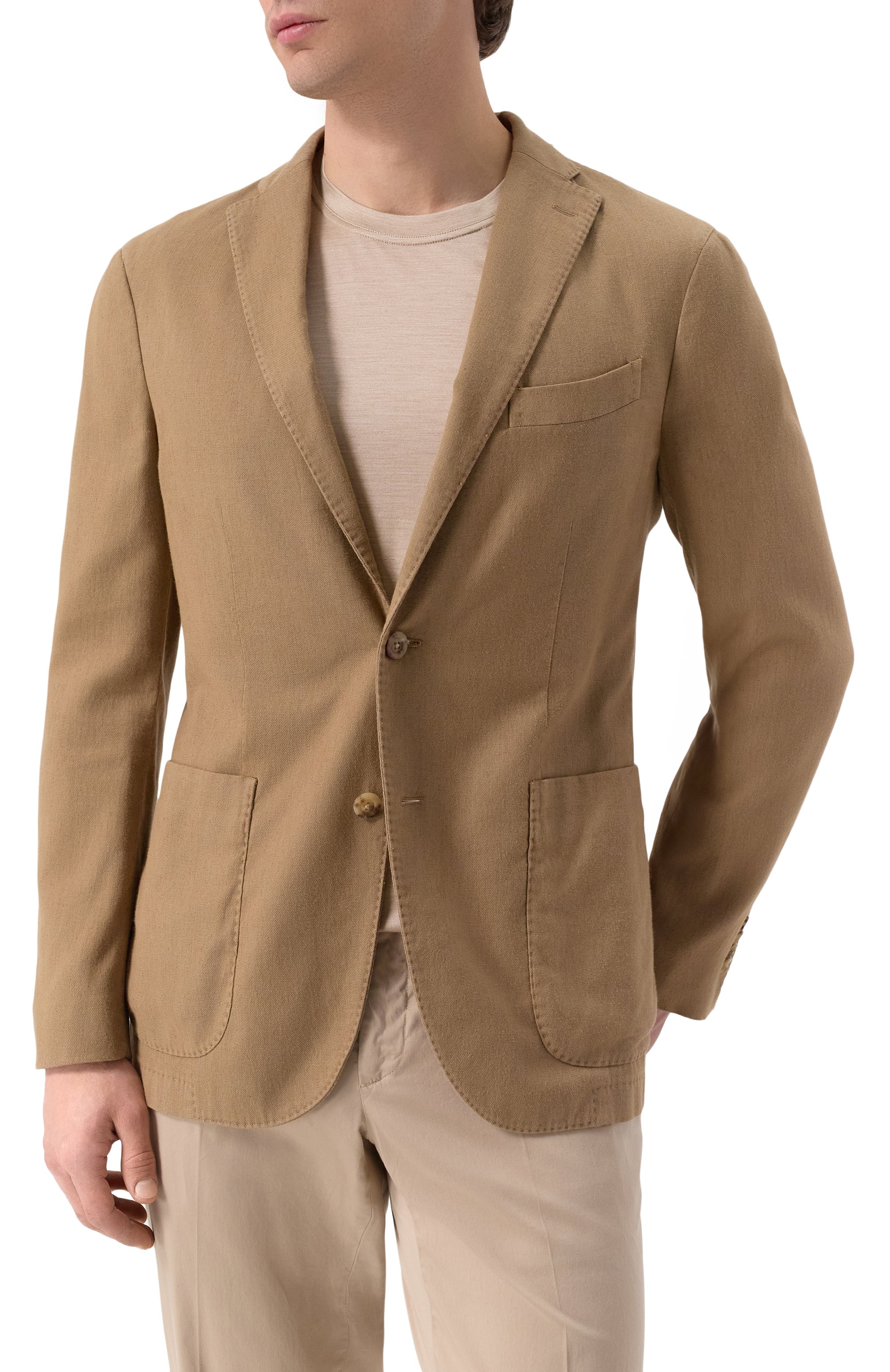 Пиджак из хлопка и льна BOGLIOLI, арт. N1302Q/SB4407, фото 4