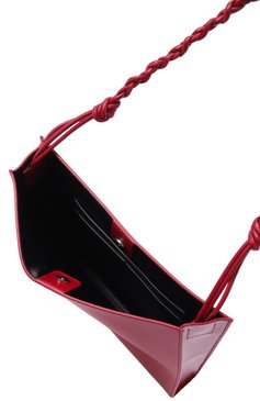 Женская сумка tangle JIL SANDER красного цвета, арт. J07WG0023/P5354 | Фото 5 (Материал сплава: Проставлено; Драгоценные камни: Проставлено; Размер: medium; Материал: Натуральная кожа)