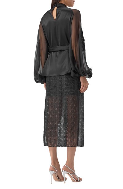 Атласная блузка YANINA, арт. T-2933, фото 4