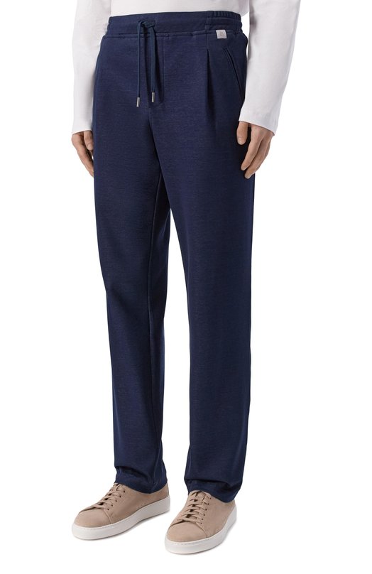 Хлопковые брюки Capobianco 20M706.BL00._001 Синий  20M706.BL00._001 Фото 3