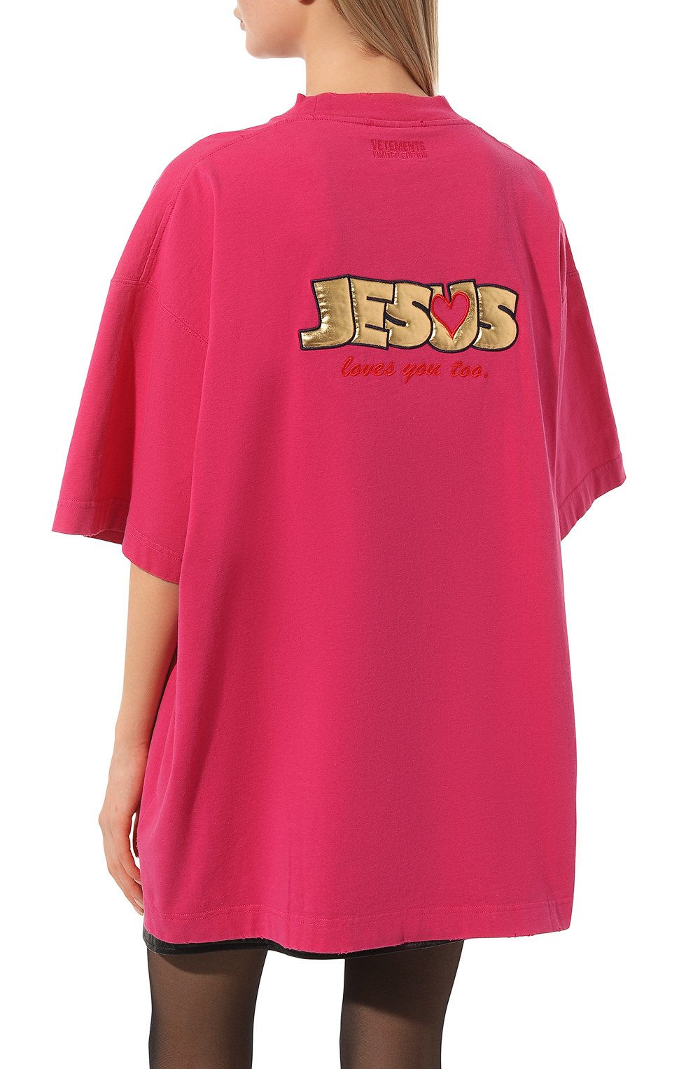 Хлопковая футболка VETEMENTS, арт. UE63TR400P, фото 4