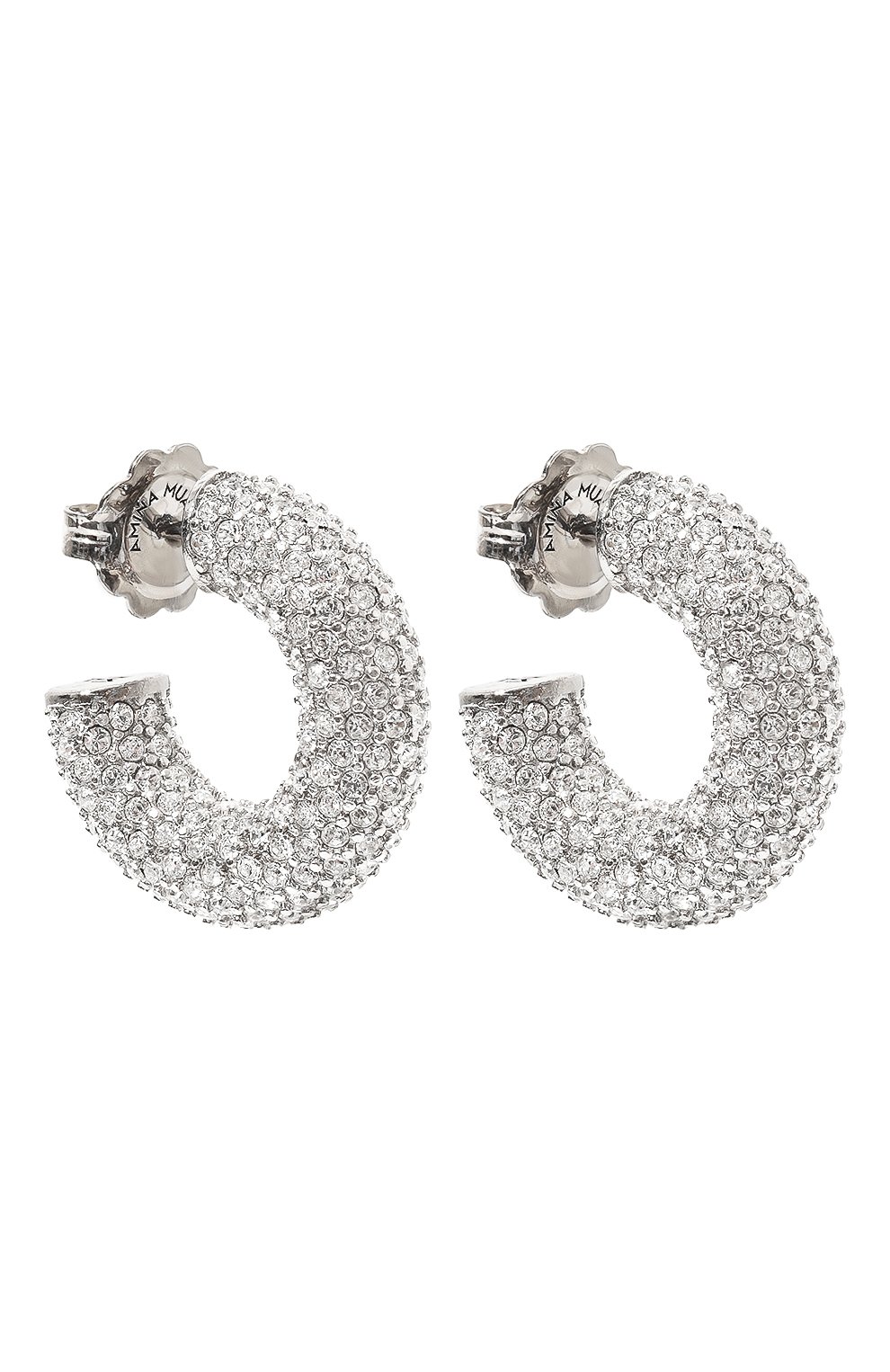 Серьги AMINA MUADDI серебряного цвета по цене 69950 руб., арт. CAMER0N H00P MINI, фото 3 Серьги AMINA MUADDI, арт. CAMER0N H00P MINI, фото 3