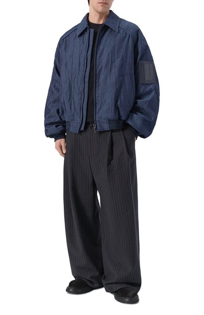 Хлопковый бомбер JUUN.J темно-синего цвета по цене 206000 руб., арт. JC6339P71, фото 2 Хлопковый бомбер JUUN.J, арт. JC6339P71, фото 2