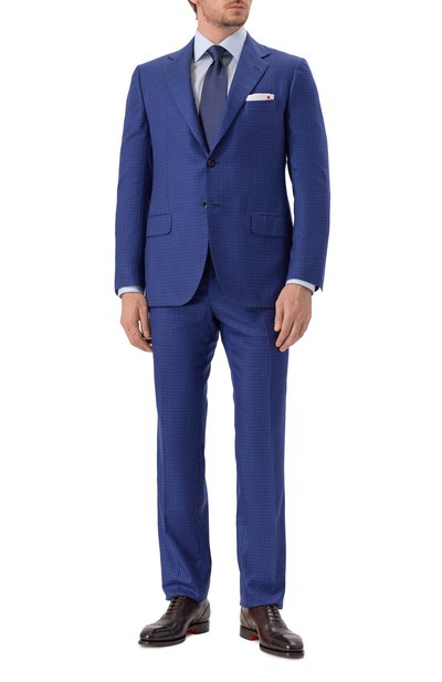 Мужской костюм из смеси кашемира и шелка KITON, арт. UA81K06R00
