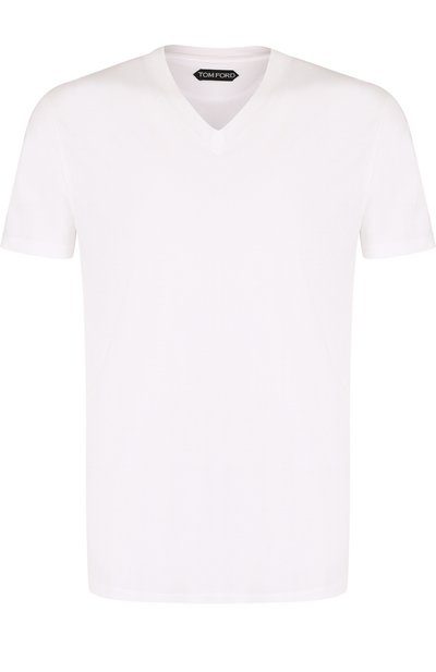 Однотонная футболка с v-образным вырезом TOM FORD, арт. BP229/TFJ915, фото 1