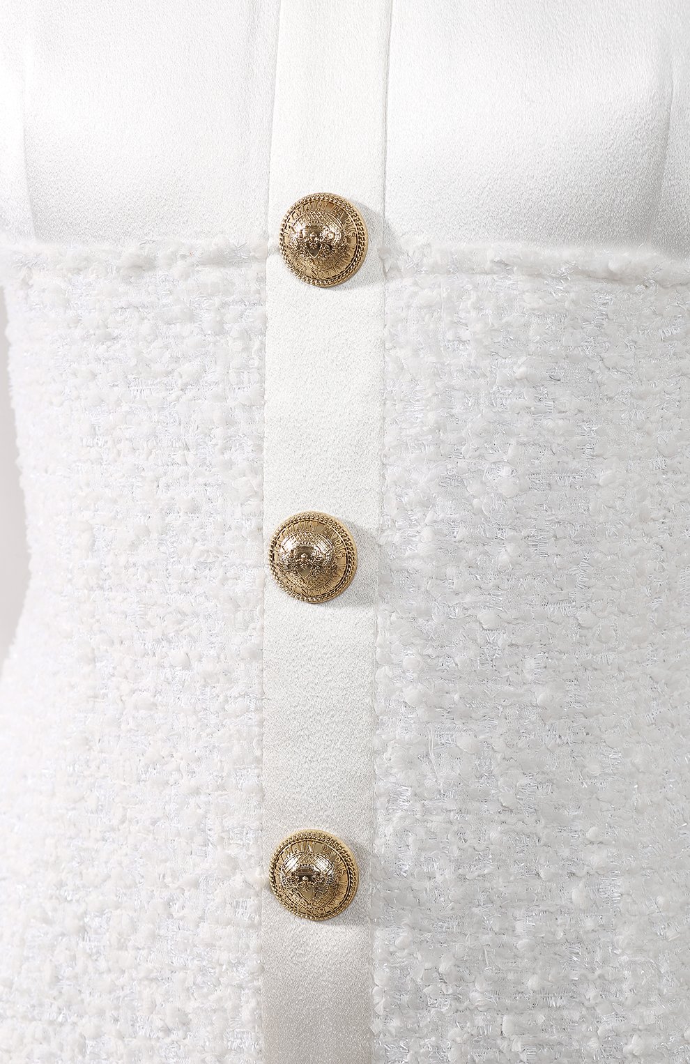 Платье BALMAIN белого цвета по цене 358000 руб., арт. SF16606/X226, фото 5 Платье BALMAIN, арт. SF16606/X226, фото 5