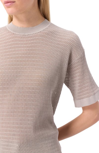 Пуловер из хлопка и шелка AGNONA, арт. K109015/6Q180M, фото 5