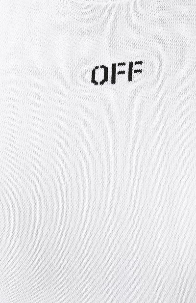 Топ из вискозы OFF-WHITE белого цвета по цене 32400 руб., арт. 0WHE001R19C980530110, фото 5 Топ из вискозы OFF-WHITE, арт. 0WHE001R19C980530110, фото 5