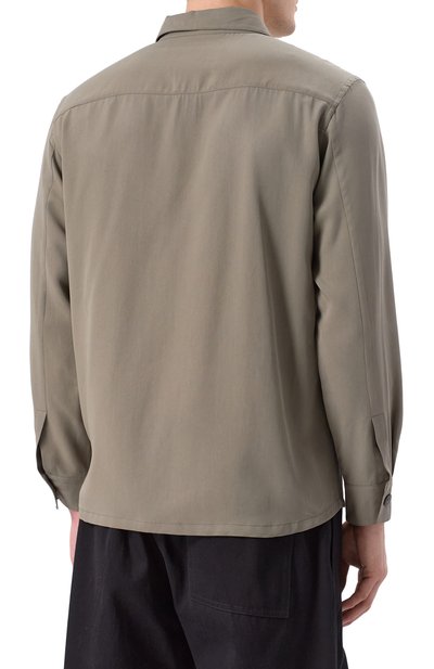 Рубашка из лиоцелла CANALI, арт. 31016/AE05574, фото 4