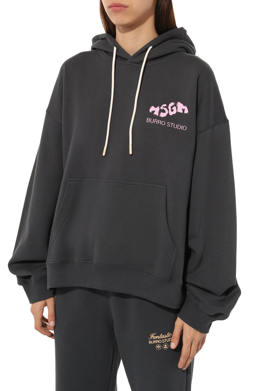 Хлопковое худи MSGM, арт. 3746MM08/247792, фото 3