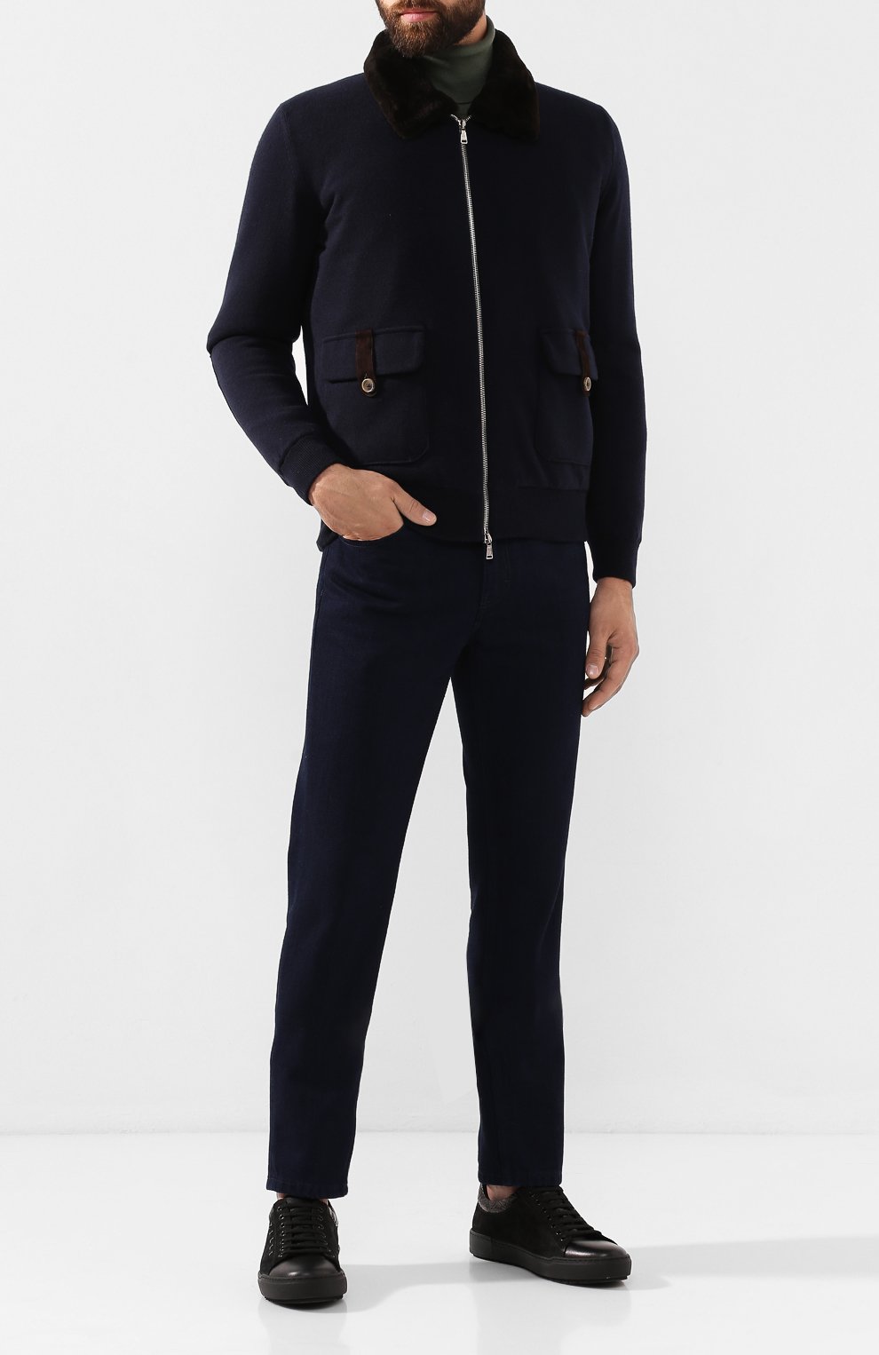 Кожаные кеды ZILLI, арт. MDS-T064/002, фото 2