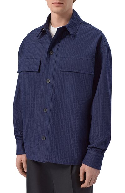 Хлопковая куртка-рубашка BALMAIN, арт. GH1TH881/CG41, фото 3