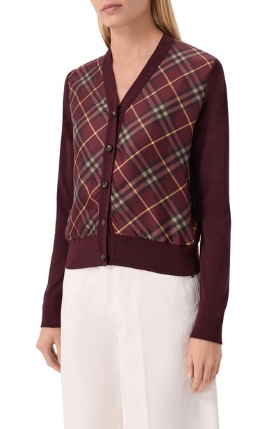 Кардиган из шерсти и шелка BURBERRY, арт. 8127351, фото 3
