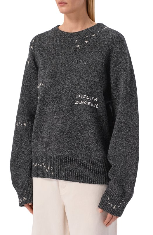 Свитер DOMREBEL RENEGADE/KNIT CREWNECK Серый  RENEGADE/KNIT CREWNECK Фото 3