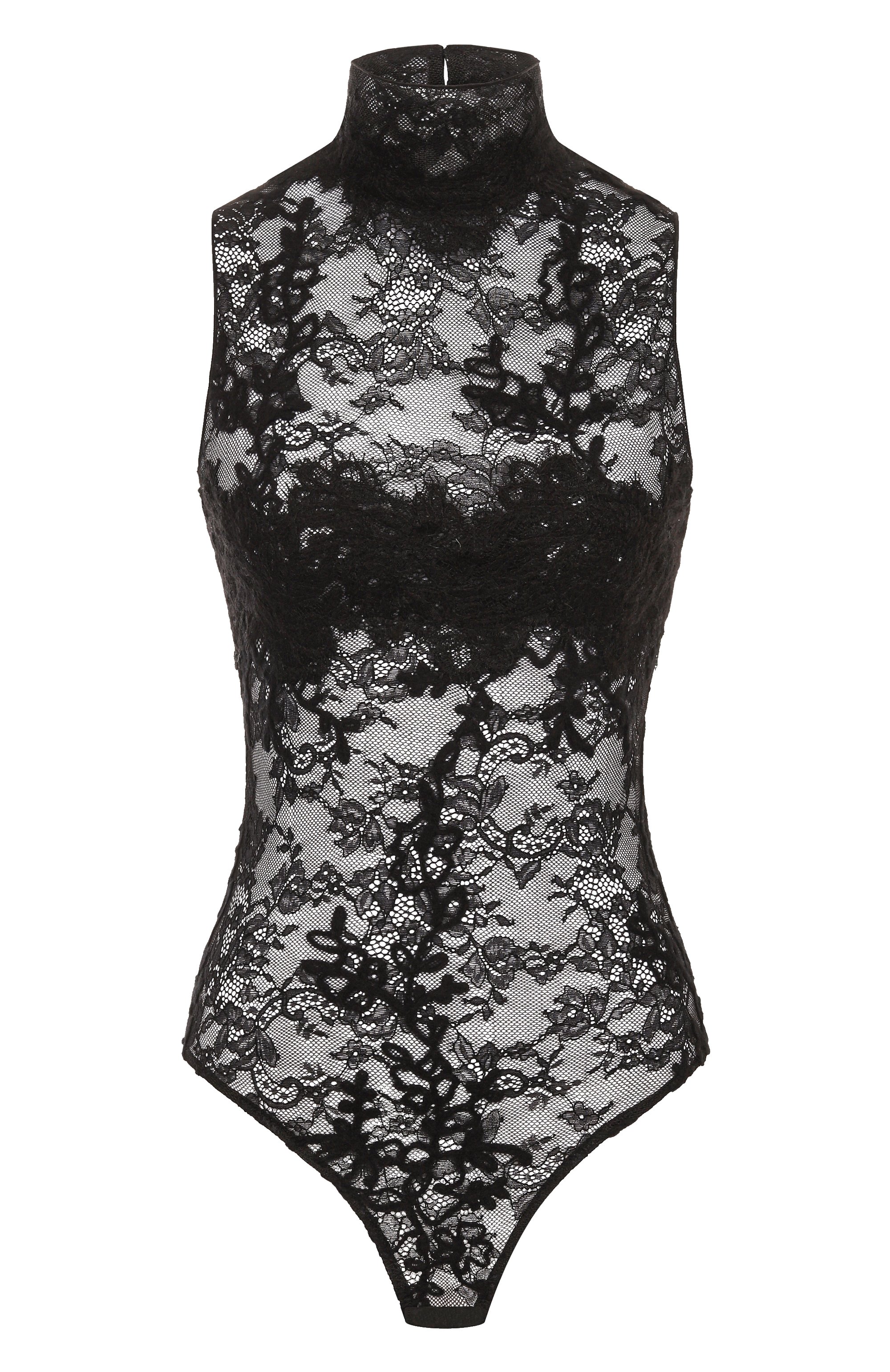 Боди ERMANNO SCERVINO черного цвета по цене 79950 руб., арт. D474Y312YLP, фото 1 Боди ERMANNO SCERVINO, арт. D474Y312YLP, фото 1