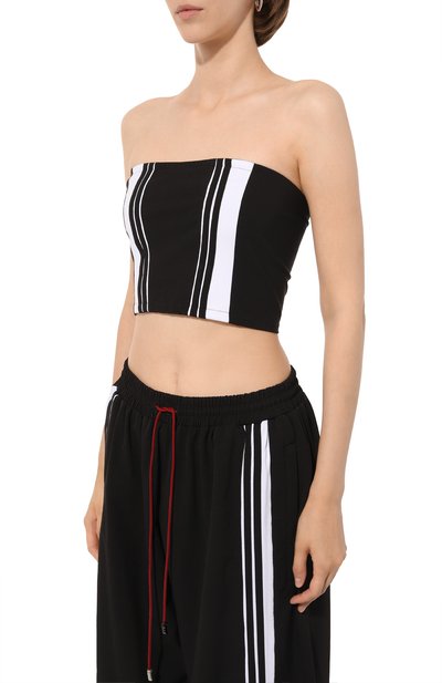 Топ WHO_AM черно-белого цвета по цене 5900 руб., арт. FT3-P234-BLK, фото 3 Топ WHO_AM, арт. FT3-P234-BLK, фото 3