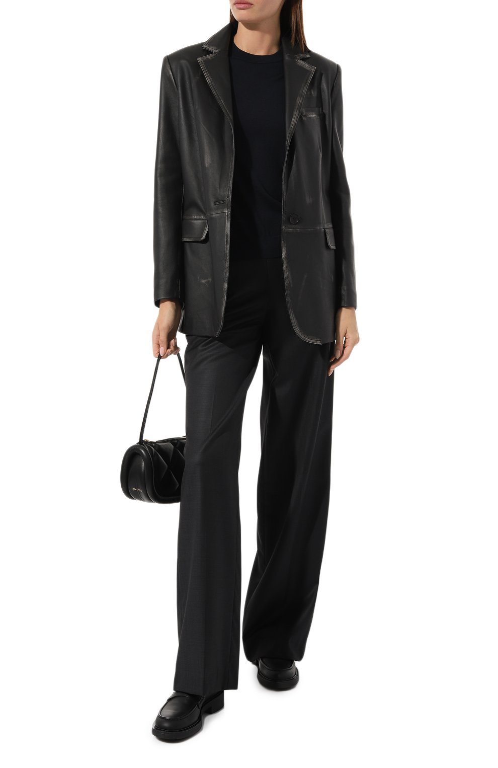 Шерстяной пуловер BOSS темно-синего цвета по цене 14650 руб., арт. 50492857, фото 2 Шерстяной пуловер BOSS, арт. 50492857, фото 2