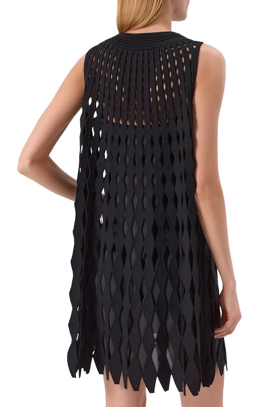 Платье из вискозы Emporio Armani EW002985/AF22467 Чёрный  EW002985/AF22467 Фото 3